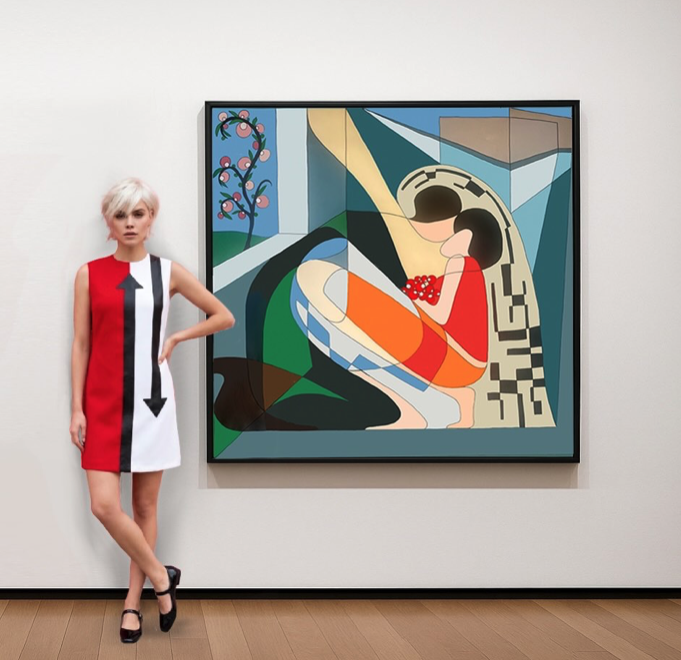 Les Amants II - 140cm x 140 cm